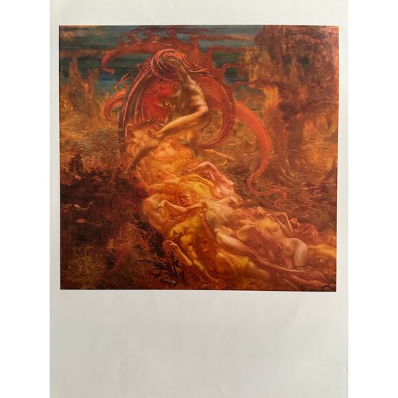 Delville, Treasures of Satan, Fantastic, Painting, Art Print, ~ 250802-WH 350 H - Picture 2 of 2